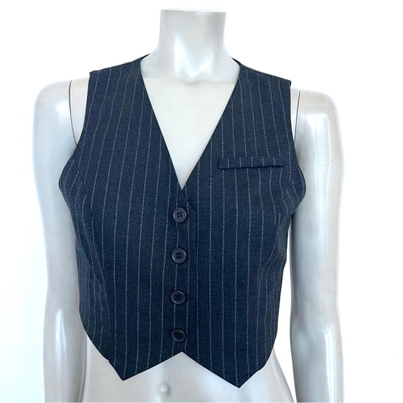 Gray Striped Vest - Picture 6 of 8